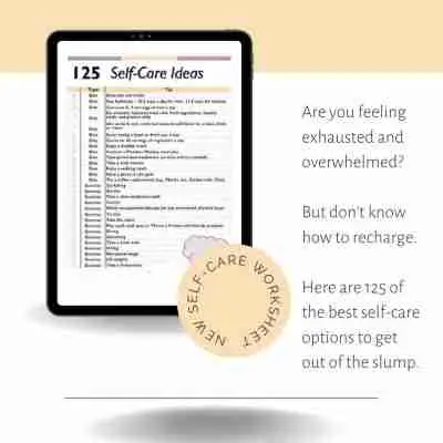 a tablet125 self care ideas page 1