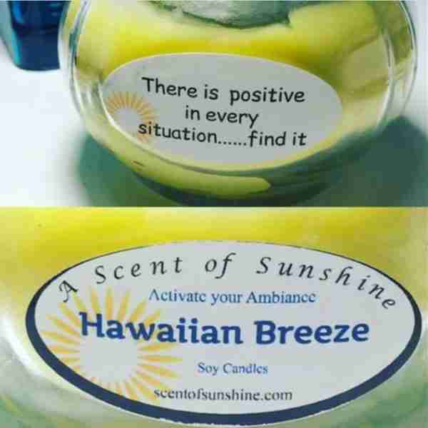 Scent of a sunshine Soy candle