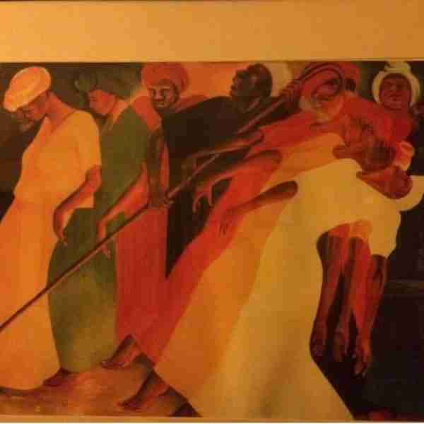Bernard Hoyes painting Dancing for the Lord