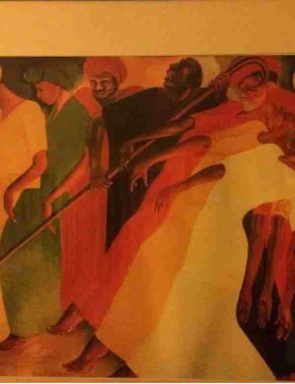 Bernard Hoyes painting Dancing for the Lord