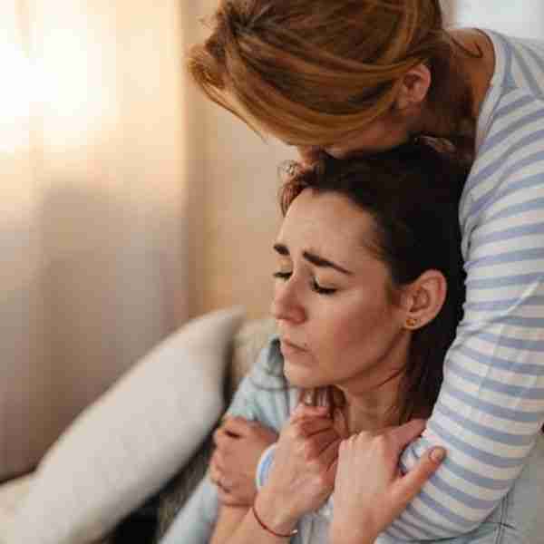 two women practice empathy