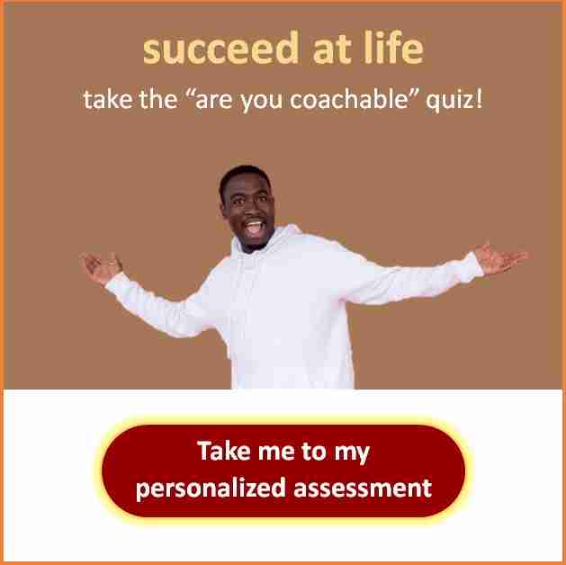 man with arms outstretched asking are you coachable