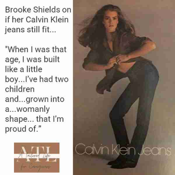 Brooke Shields in her Calvin Klein jeans symbolizing when it's time to let go of a relationship