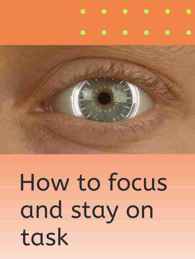How to Focus and Stay on Task