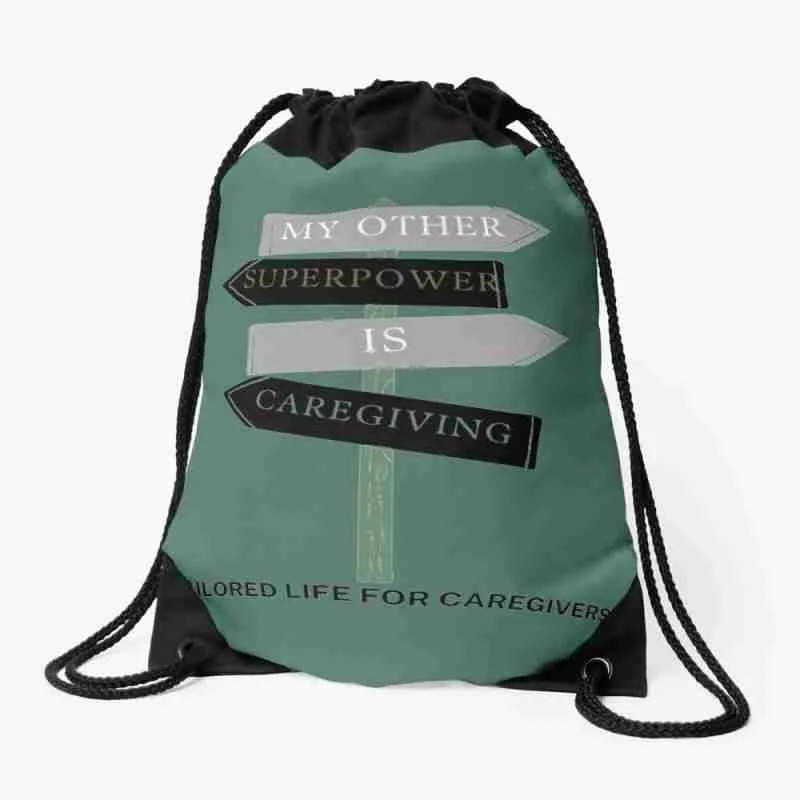 drawstring bag for the superpowers collection