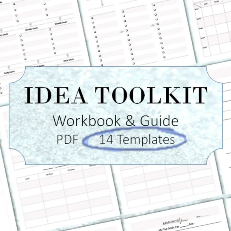 million dollar idea kit pages spread out next to each other
