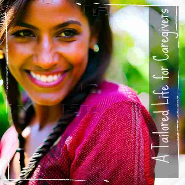 woman smiling demonstrating a respectful gesture